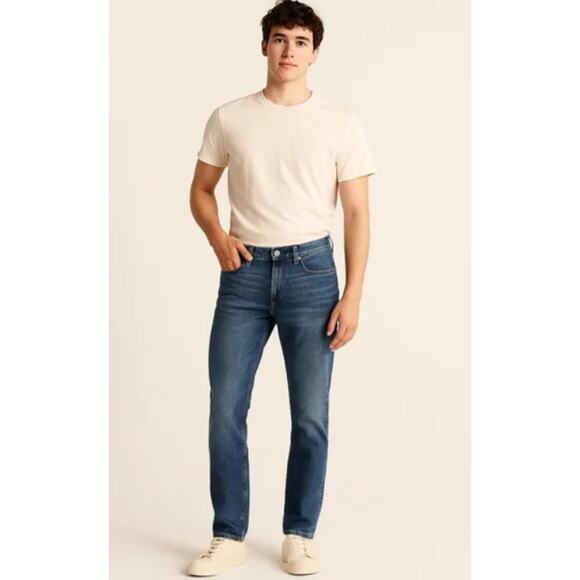 Abercrombie & Fitch Kennan Straight Stretch Jeans 28x30 - Picture 1 of 6
